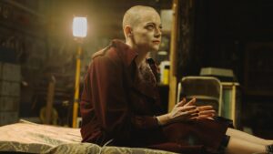 Emma Stone stars as Michelle in Begonia